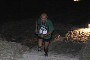 Abdelkrim Boumalik in azione nella prima tappa dell'Ecotrail della Luna 2012 - Foto di Maurizio Crispi