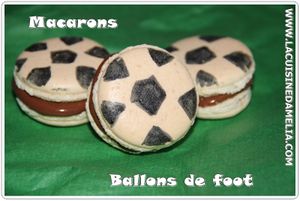 macarons ballons de foot