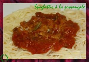 spaghettis provençale