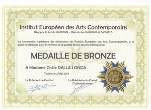 Institut Médaille de BRONZE 001