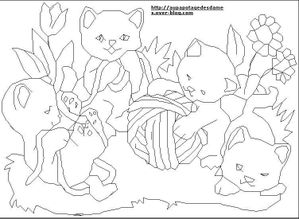 chatons redwork