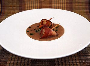 Copie de Saint Jacques au lard fumé et purée de marrons