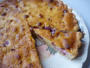 tarte cerises+ mascarpone+chocolat blanc