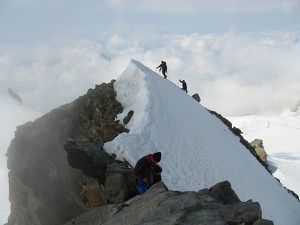 Guide au sommet- Schwartzhorn