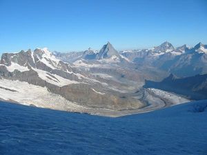 Breithorn Cervin fglaciers des Monts Roses