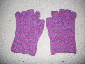 Mitaines mauves