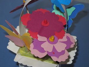panier fleurs fete des meres detail