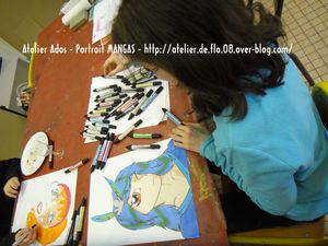 Portrait Mangas Atelier Artiste Peintre Ardennes Flo Megardon22
