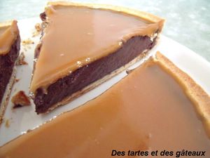 Tarte choc et caramel 1 GF