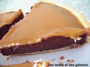 Tarte choc et caramel 2 GF