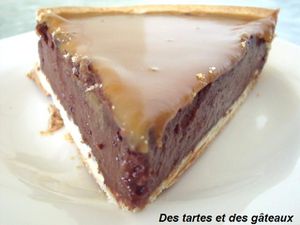 tarte choc et caramel 4 GF