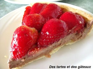 tarte fraise amandes chocolat 4 GF