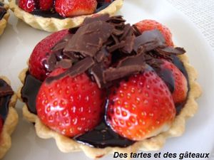 tartelette choco-fraises 1 GF