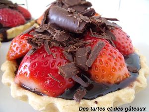 tartelette choco-fraises 5 GF