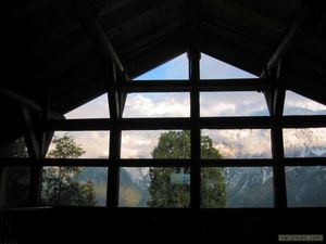 la flatiere La Chapelle vue sur les montagnes