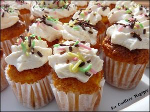 Gâteau de carottes en cupcakes