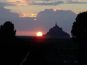 Coucher de soleil sur le Mt St Michel