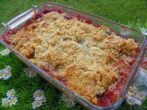 crumble de pruneaux a