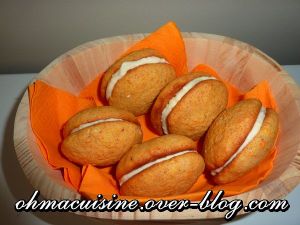 Whoopie pies carotte érable