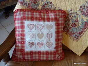 Coussin coeurs