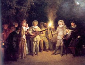Jean-Antoine Watteau, Love in the Italian Theatre