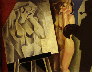 André Lhote-le peintre et son modele-1920-Le Cubisme