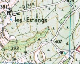 Les Estangs - hameau et parcellaire irrégulier