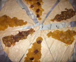 Feuilletés garnis en préparation