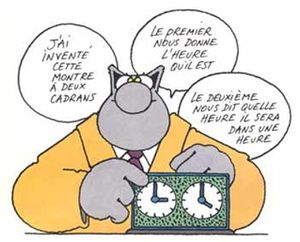 le chat l'heure