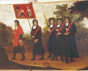 procession-de-confrerie-de-charite-procedant-a-lenterrement