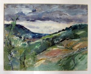 Braun Bruno Weinbergslandschaft