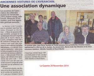 La Gazette 26 Novembre 2014