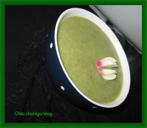 velouté aux fanes de radis