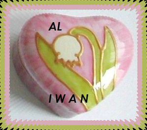 boite porcelaine coeur muguet photo