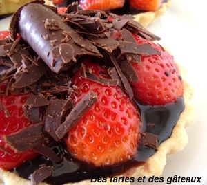 tartelette choco-fraises 6 GF