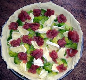 Tarte fermière avant