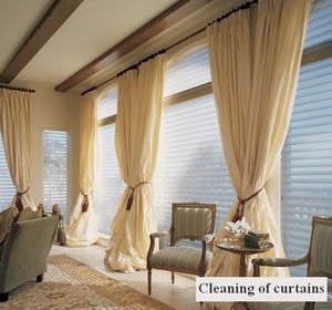 cleaning of curtains rideaux