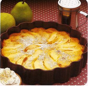 flan aux poires