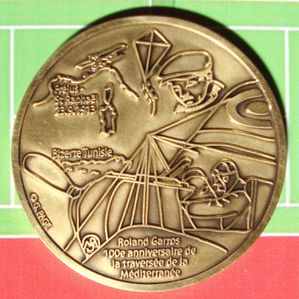 M-daille Roland Garros par G. PAGE- bronze Martineau