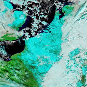 Terra - MODIS - Lille - Neige - 16-01-2013 - 721 - 500m