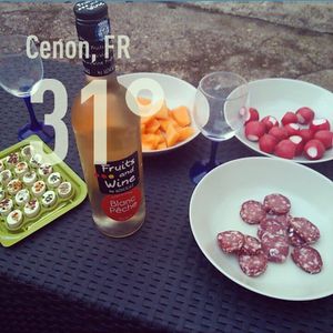 fruit wine blanc peche