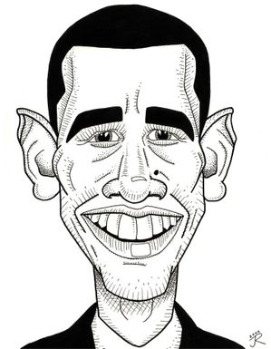 obama caricature