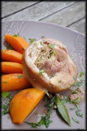 Jarret De Porc Confit Au Miel Et Rutabagas