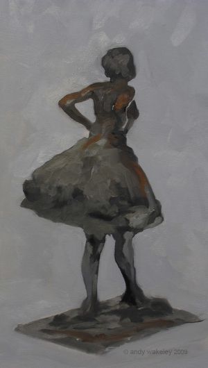 degas standingballerina oilstudy