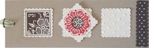 marque page timbre carre