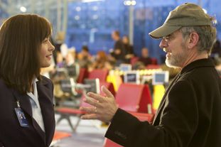 Le Terminal - Catherine Zeta-Jones et Steven Spielberg