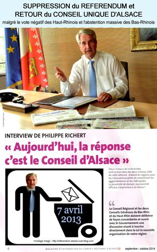 Richert retour du conseil d Alsace