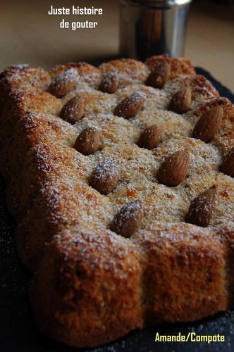 Gâteau compote amande