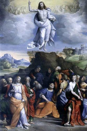 Ascension Garofalo-Ascension du Christ 1510-1520 Galerie Nationale d’Art Antique, Rome. - CLIQUER sur l'image pour découvrir d'autres oeuvres, icônes et peintures de l'Ascension