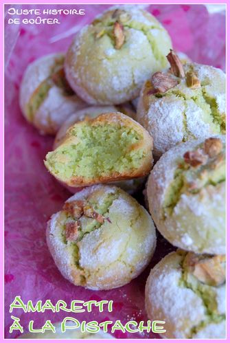 amaretti à la pistache